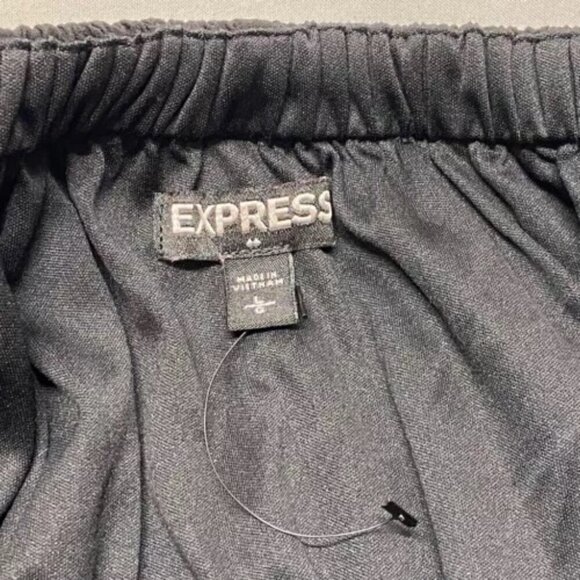 Express Mini Dress Women's Large Black Off Shoulder Lightweight Pullover NWOT - Picture 11 of 12